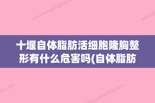 十堰自体脂肪活细胞隆胸整形有什么危害吗(自体脂肪隆胸一般要多少钱??谁可解决) - 整形之家