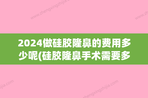 2024做硅胶隆鼻的费用多少呢(硅胶隆鼻手术需要多长时间)