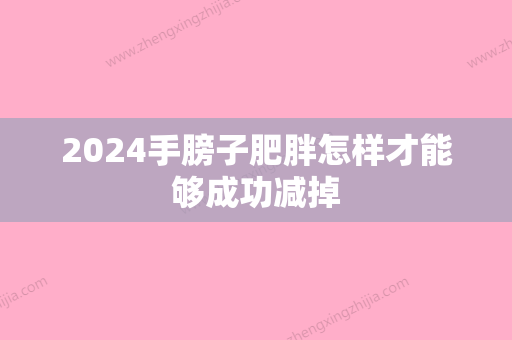 2024手膀子肥胖怎样才能够成功减掉