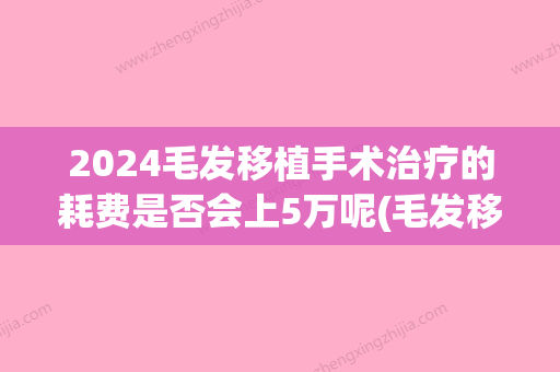 2024毛发移植手术治疗的耗费是否会上5万呢(毛发移植术要多少钱)