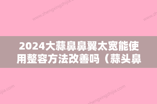 2024大蒜鼻鼻翼太宽能使用整容方法改善吗（蒜头鼻除了整容,还有别的方法变小吗?）