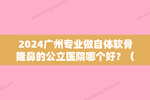 2024广州专业做自体软骨隆鼻的公立医院哪个好？（自体软骨隆鼻医院哪家好）