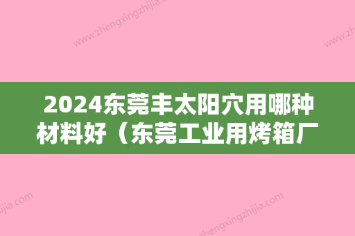 2024东莞丰太阳穴用哪种材料好（东莞工业用烤箱厂家）