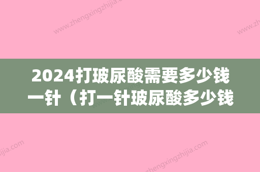 2024打玻尿酸需要多少钱一针（打一针玻尿酸多少钱?）(玻尿酸多少钱一针呢)