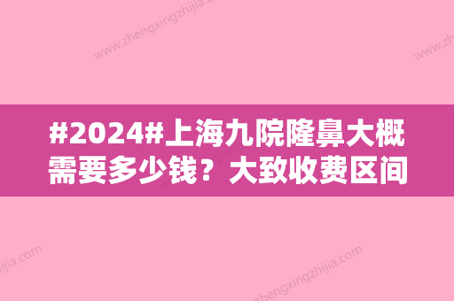 #2024#上海九院隆鼻大概需要多少钱？大致收费区间在8000至5万元