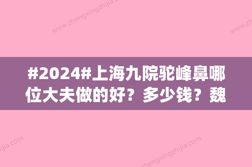 #2024#上海九院驼峰鼻哪位大夫做的好？多少钱？魏皎、韦敏等专家简介|整形费用