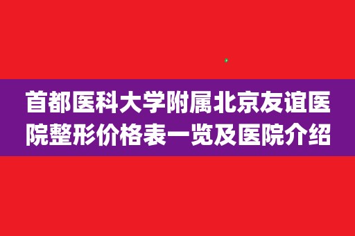 首都医科大学附属友谊医院