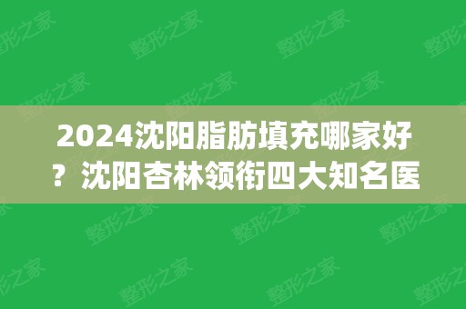 2024沈阳脂肪填充哪家好？沈阳杏林领衔四大知名医院排行点评_手术价格查询