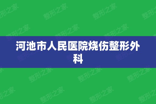 河池市人民医院烧伤整形外科