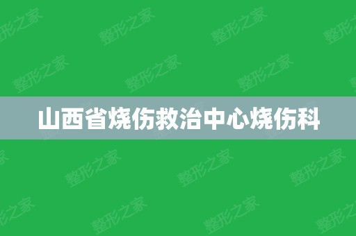 山西省烧伤救治中心烧伤科